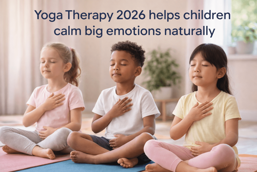 Yoga Therapy 2026 helps children calm big emotions naturally